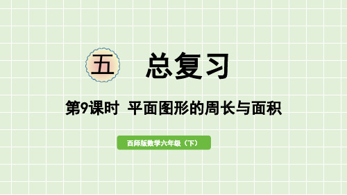 西师大版六年级下册数学五、总复习—平面图形的周长与面积课件