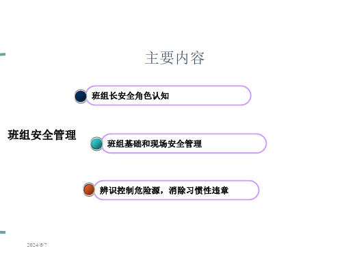 选煤厂班组安全管理1课件