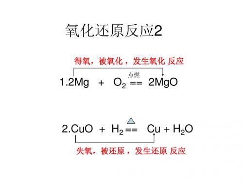 氧化还原反应2