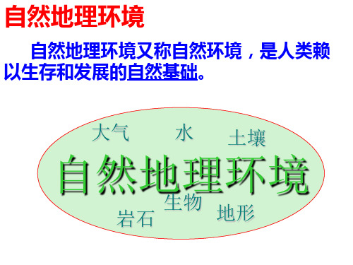 地理人教版必修一自然地理环境的整体性课件