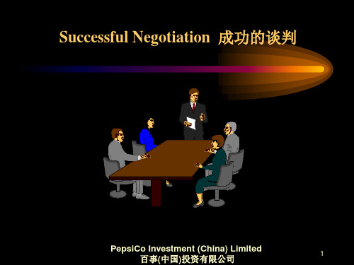 Successful Negotiation  成功的谈判