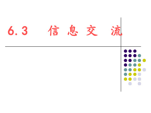 高中信息技术《信息交流》优质教学课件设计