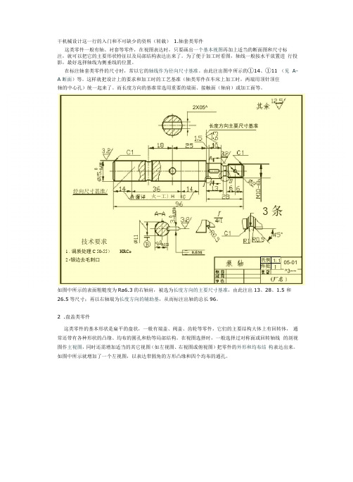 机械零件图纸