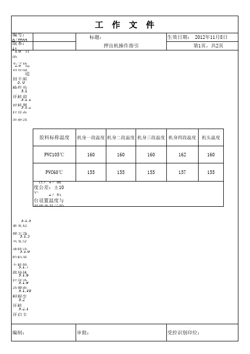 押出机操作指引26