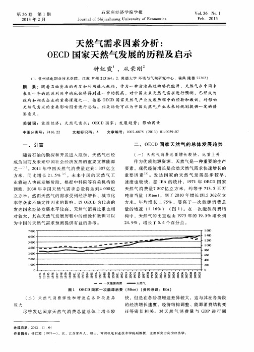 天然气需求因素分析：OECD国家天然气发展的历程及启示