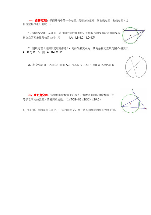 (完整版)圆幂定理