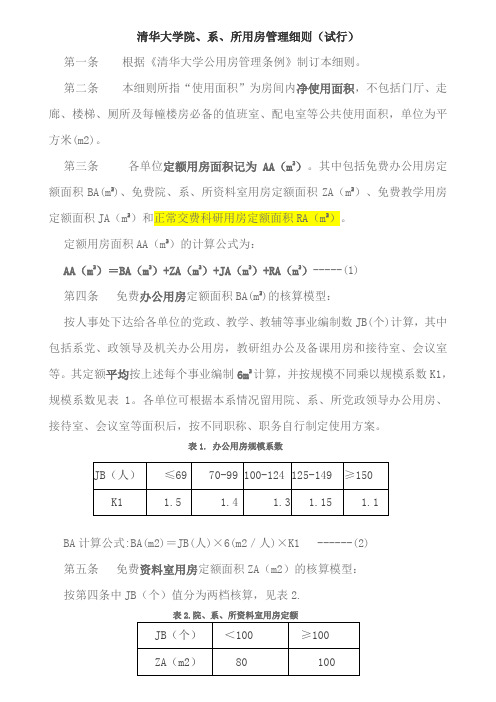 2.清华大学公用房管理办法