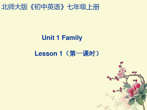 2021年北师大版英语七上《Lesson 1 Photos of Us-ppt课件(共37-ppt)