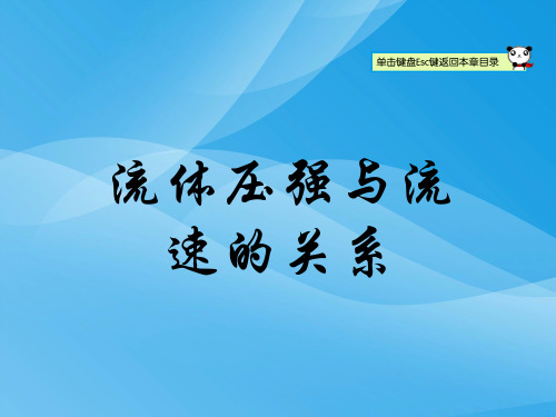 流体压强与流速的关系ppt45 人教版优质课件优质课件