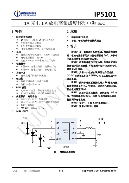 IP5101规格书 IP5101资料