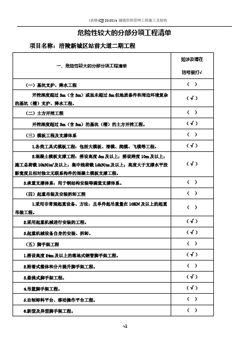 危大工程安全管理措施方案