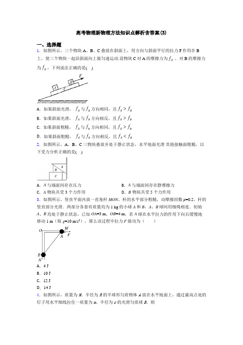 高考物理新物理方法知识点解析含答案(3)