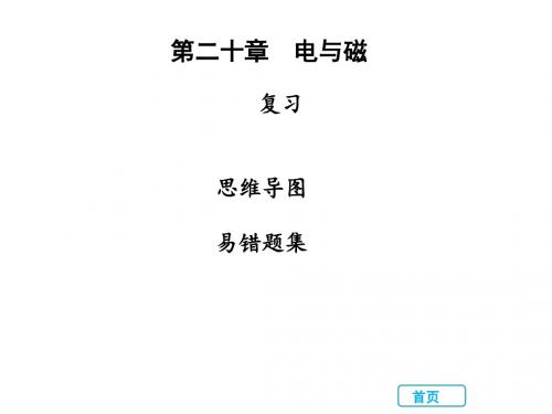 2018年秋人教版九年级物理全册习题课件:第二十章 电与磁 复习(共19张PPT)