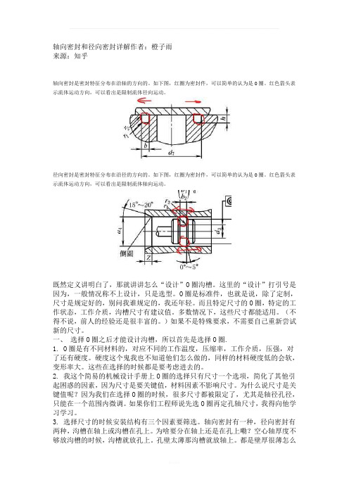 轴向密封和径向密封详解作者