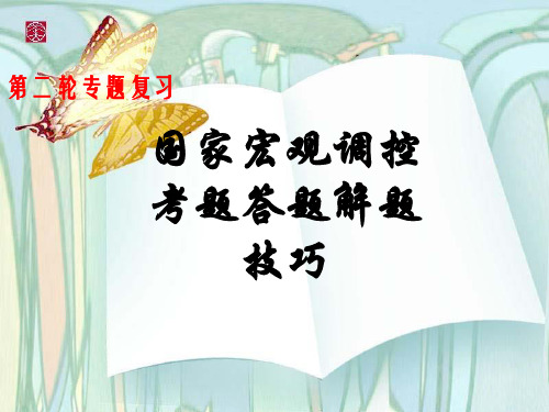 国家宏观调控专题复习PPT教学课件