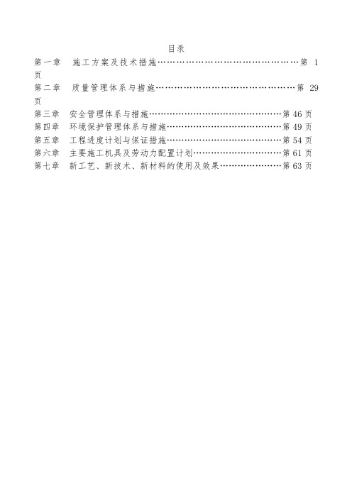 施工组织设计(暗标)