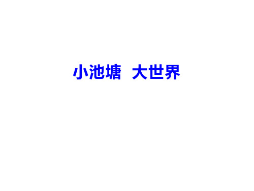 六年级科学下册课件-10小池塘 大世界39-冀人版  9张