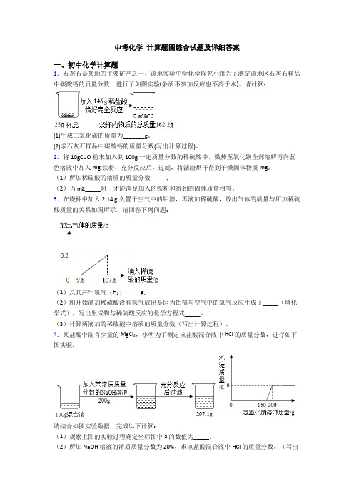 中考化学 计算题图综合试题及详细答案