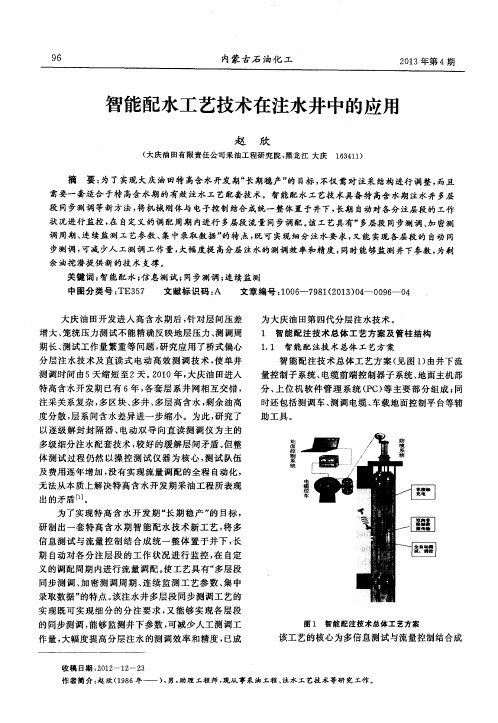 智能配水工艺技术在注水井中的应用