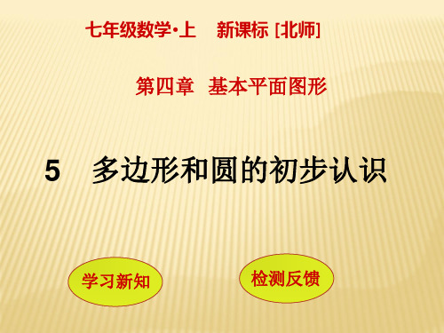 北师大版七年级上册数学：4.5《多边形和圆的初步认识》课件19张PPT