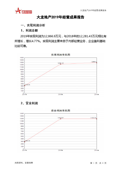 大龙地产2019年经营成果报告