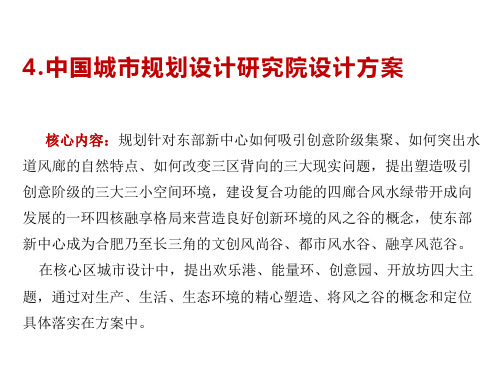 合肥东部新中心城市设计方案简介——中规院