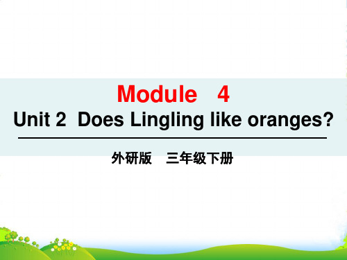 外研版(三起)小学英语三年级下册module 4 unit 2—课件