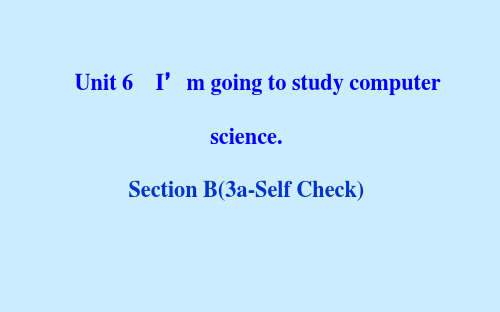 人教英语八年级上册Unit6 Section B 3a —4 Self check (共20张PPT