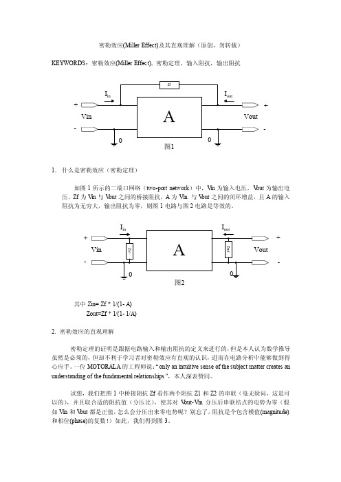 密勒效应及其直观理解