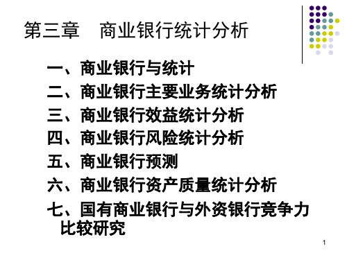 商业银行统计分析(ppt114页)