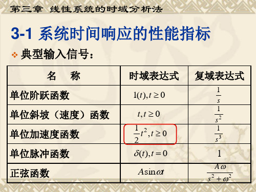 控制工程基础第三章