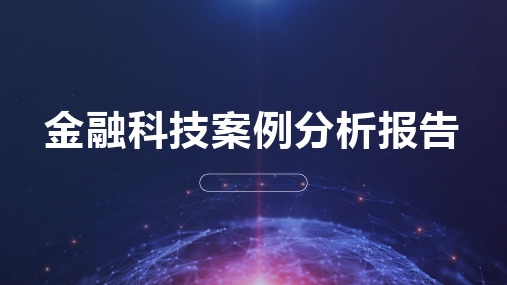 金融科技案例分析报告