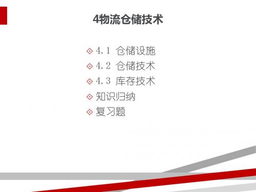 物流仓储技术课件(PPT41页)