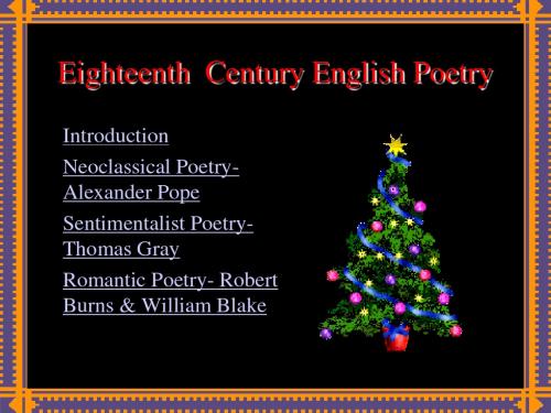 18th Century English Poetry