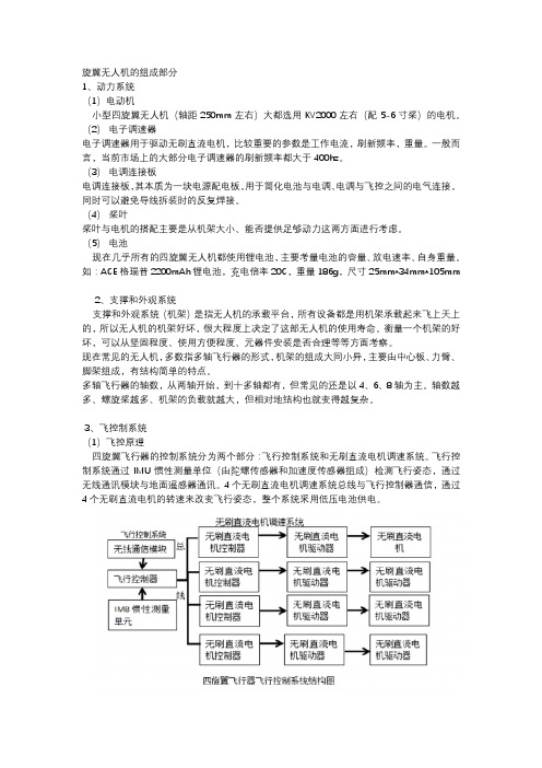 无人机的组成部分