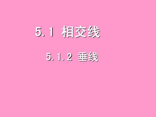 5.1.2 垂线课件