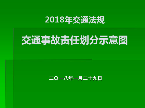 交通事故责任划分示意图PPT(58张)