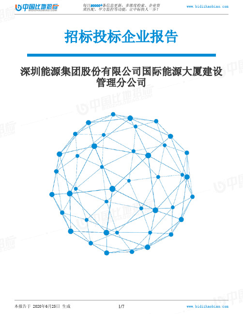 深圳能源集团股份有限公司国际能源大厦建设管理分公司-招投标数