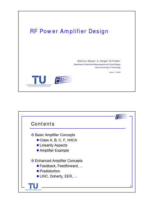 RF Power Amplifier Design