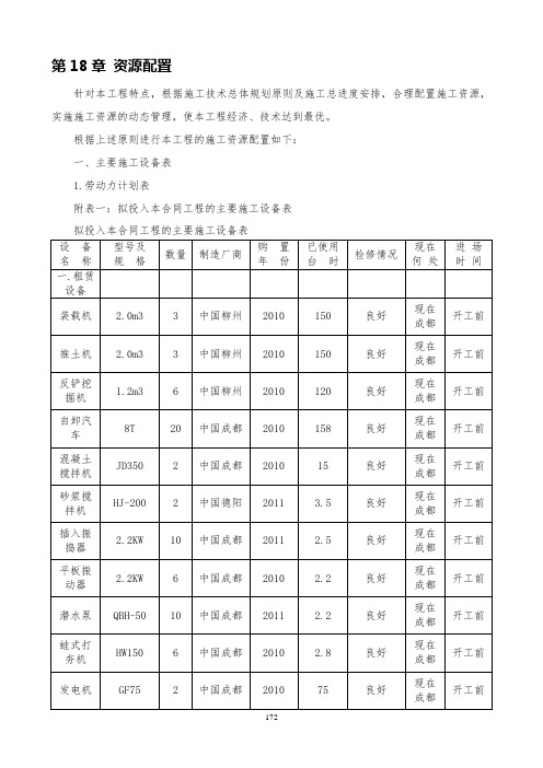 第十八章资源配置