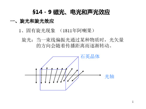 14-9 磁光、电光和声光效应