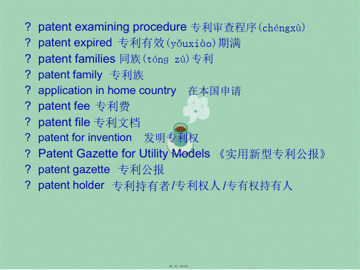 专利英语术语18