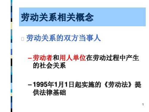 劳动关系PPT17页