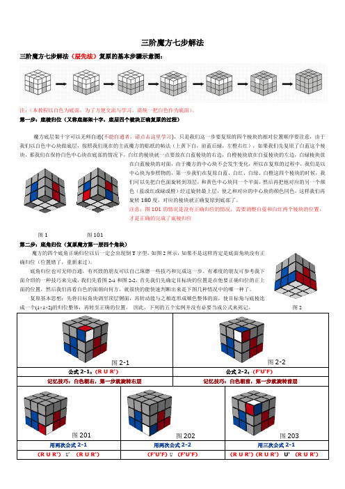 三阶魔方七步解法