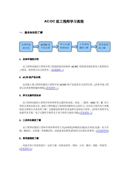 ACDC组工程师学习流程