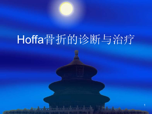 Hoffa骨折的诊断与治疗PPT课件