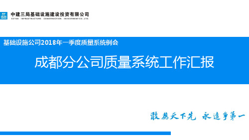 成都分公司2018年一季度质量系统会通报材料