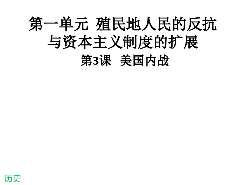 《殖民地人民的反抗与资本主义制度的扩展》完美课件1