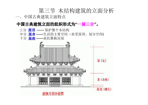 《中国建筑史》木结构建筑的立面分析