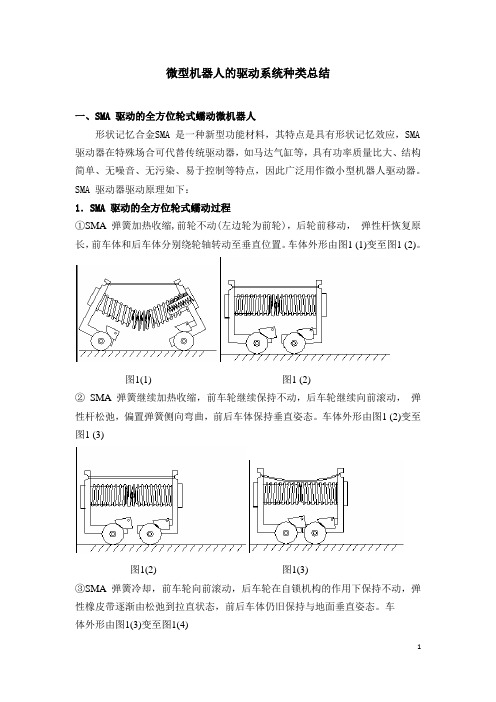 微型机器人驱动系统